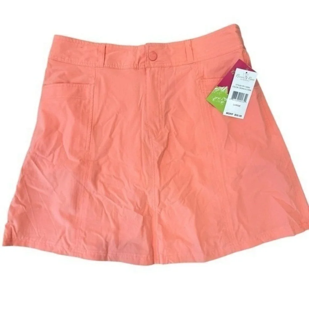 River & Rose Outdoors Women Crunch Coral Hiking Skort Large Gorpcore Tennis Golf